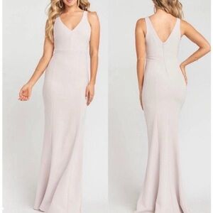 Show Me Your MuMu Morgan Maxi Wedding Gown Dress Ring Stretch Crepe Larg…